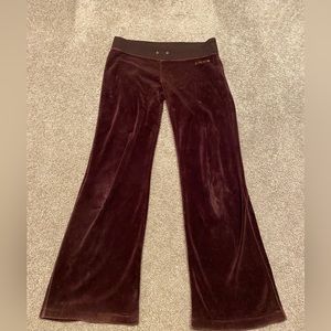 Brown velvet pants